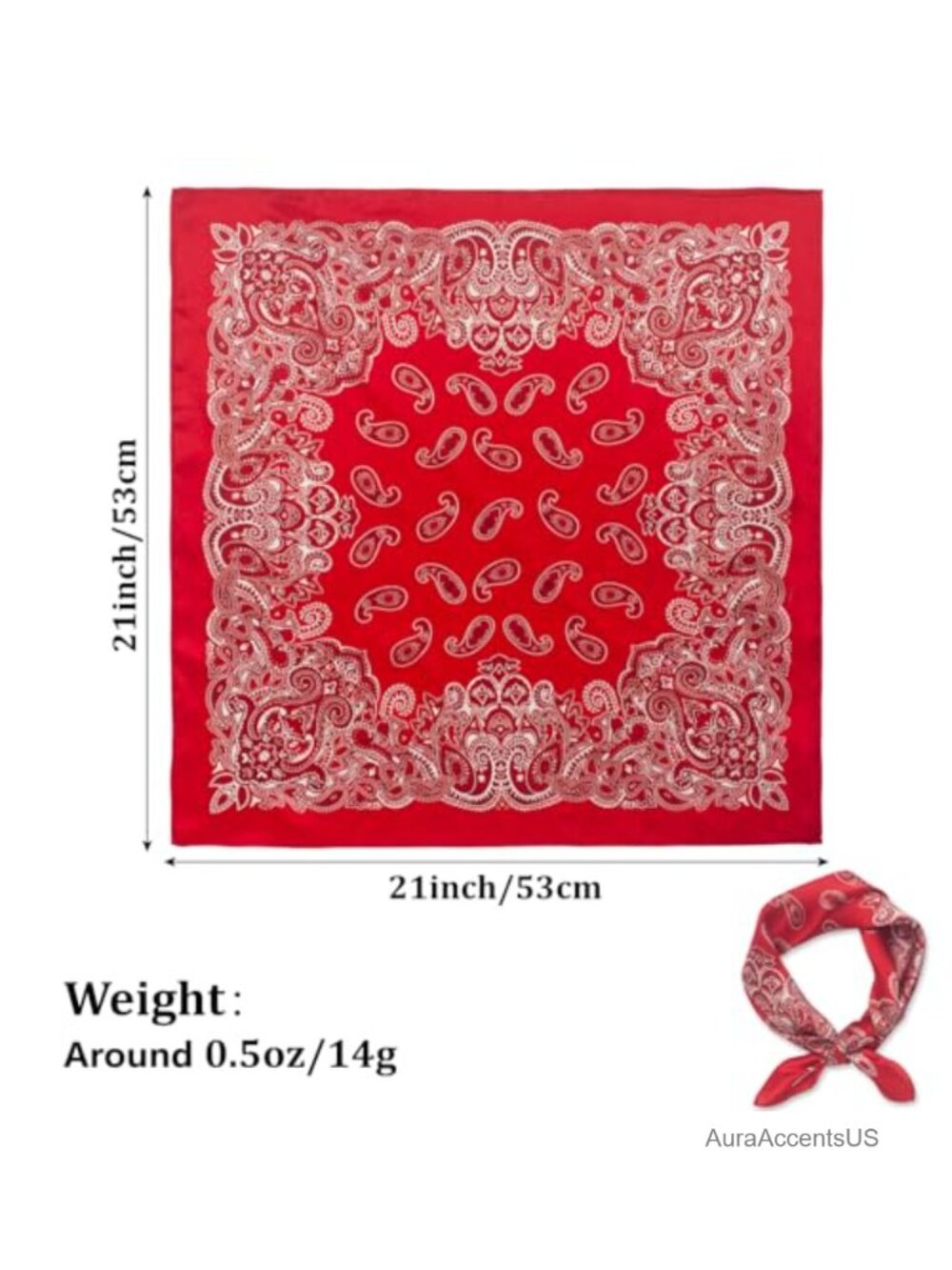 100% Mulberry Silk Lightweight Fashion Scarf 21x21 Neckerchief - Picture 2 of 6